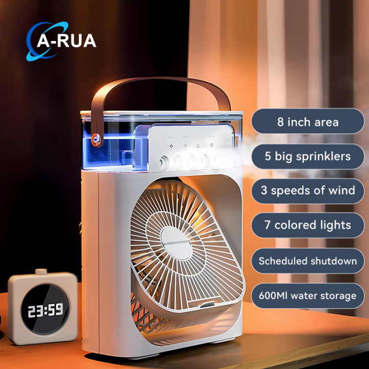Portable 3in1 Cooler Fan with Water Cooling