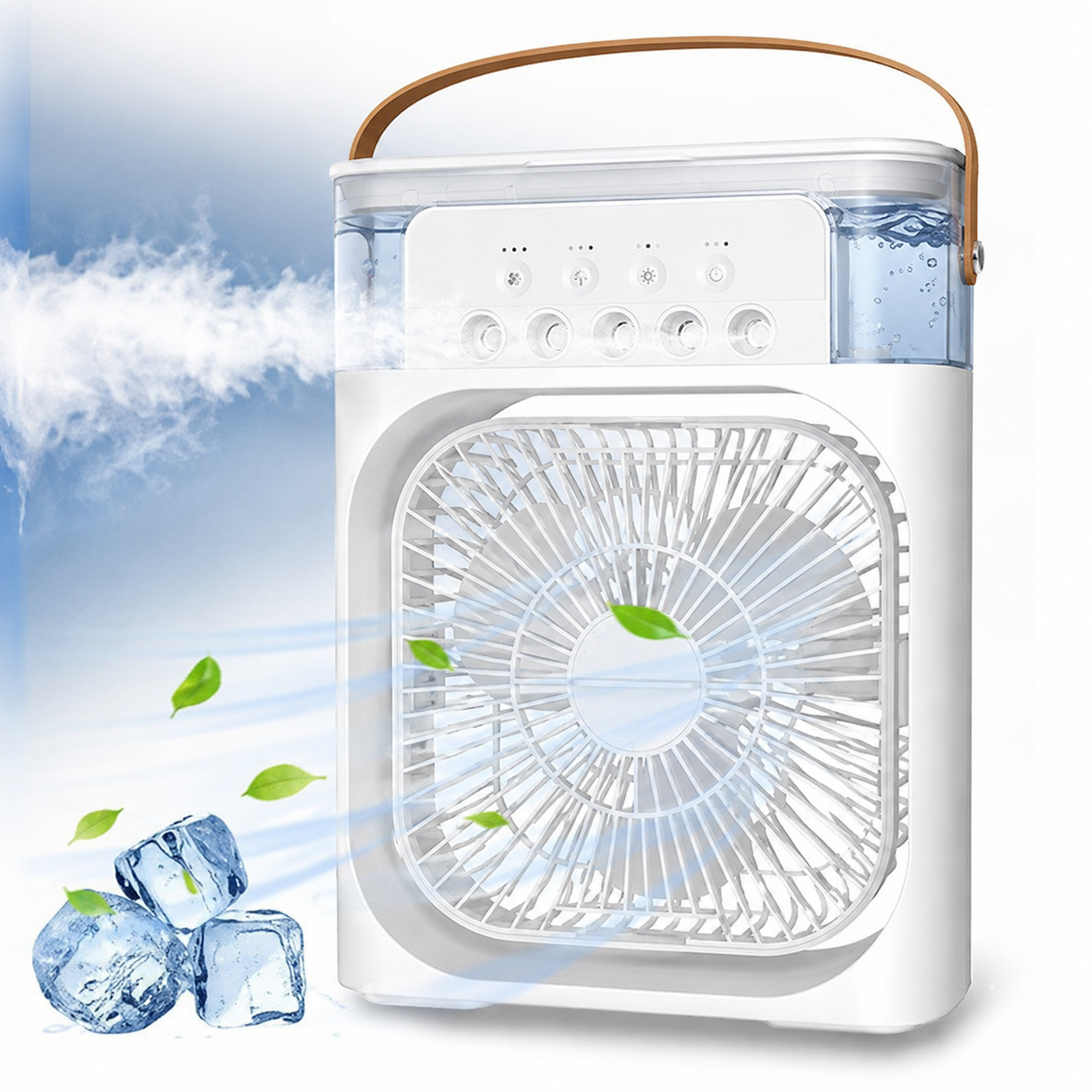 Portable 3in1 Cooler Fan with Water Cooling