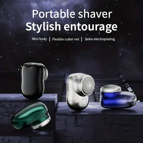 Portable Mini Electric Razor for Men - USB Rechargeable