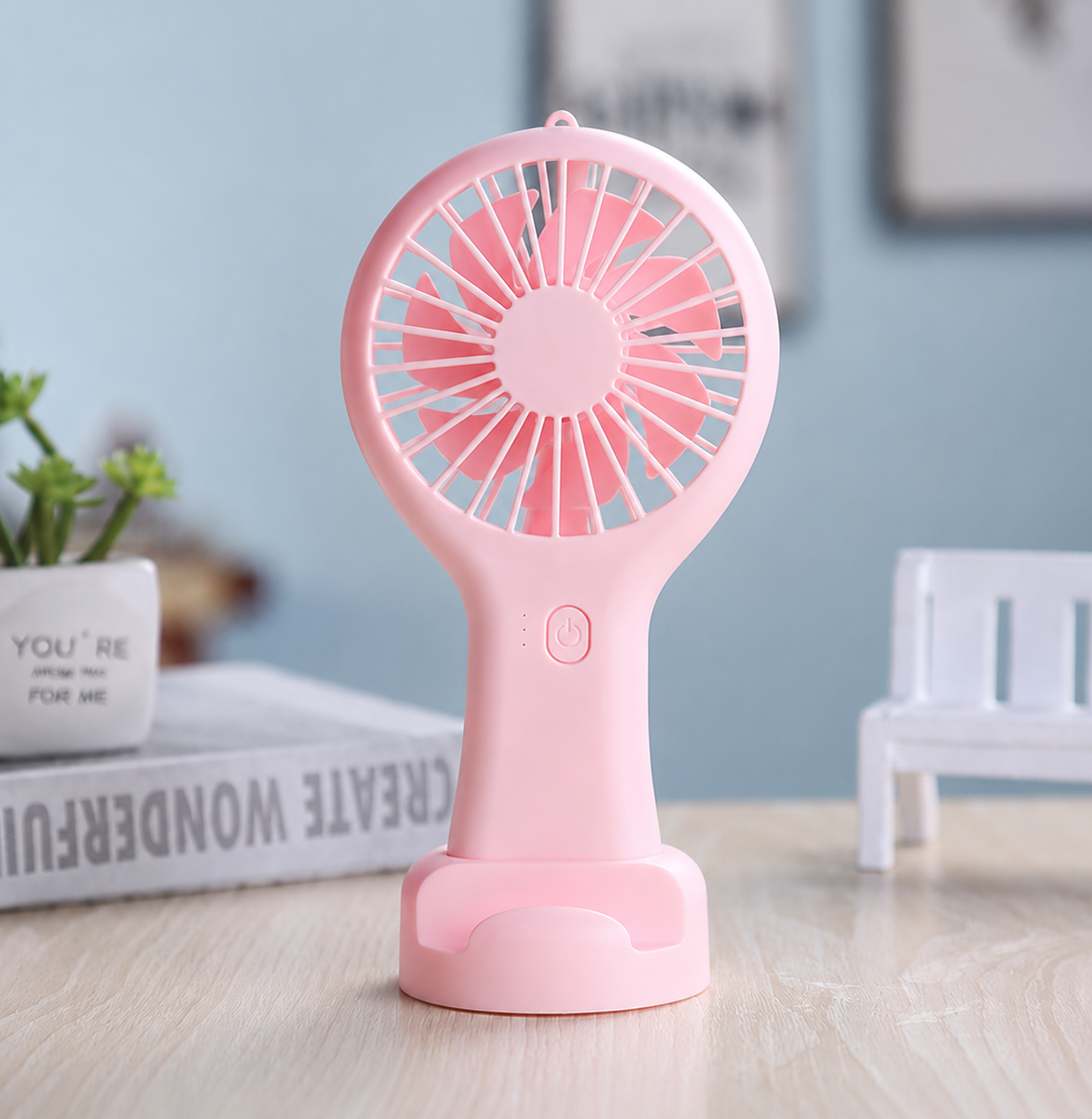 Mini USB Handheld Fan, Portable and Ultra Quiet